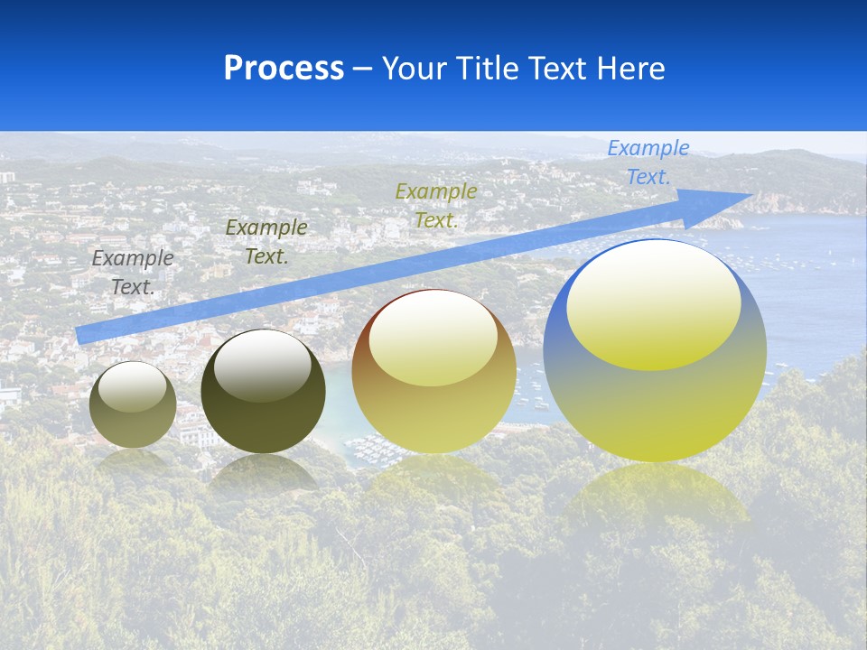 A Scenic View Of A Bay With Boats In The Water PowerPoint Template