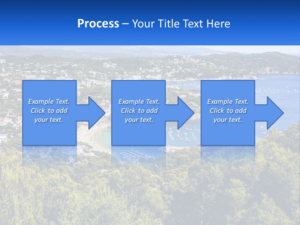 A Scenic View Of A Bay With Boats In The Water PowerPoint Template