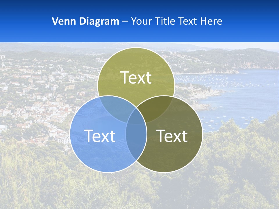 A Scenic View Of A Bay With Boats In The Water PowerPoint Template