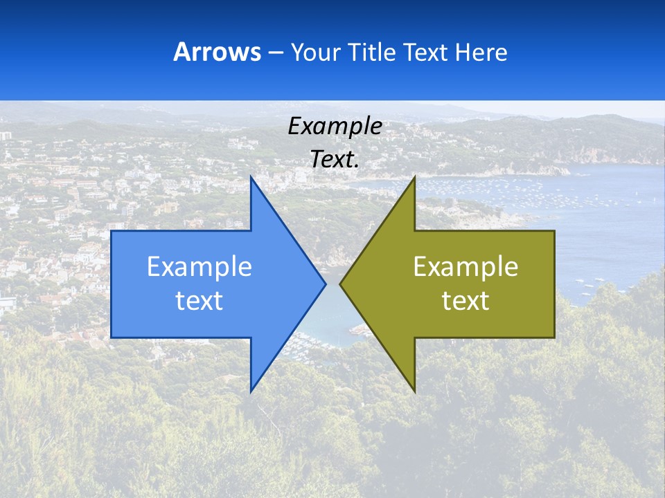 A Scenic View Of A Bay With Boats In The Water PowerPoint Template