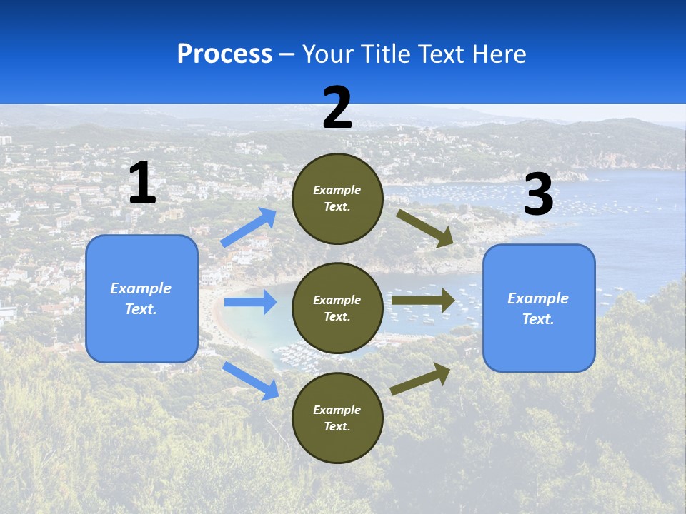 A Scenic View Of A Bay With Boats In The Water PowerPoint Template