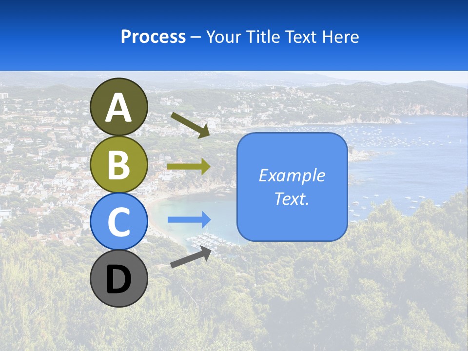 A Scenic View Of A Bay With Boats In The Water PowerPoint Template