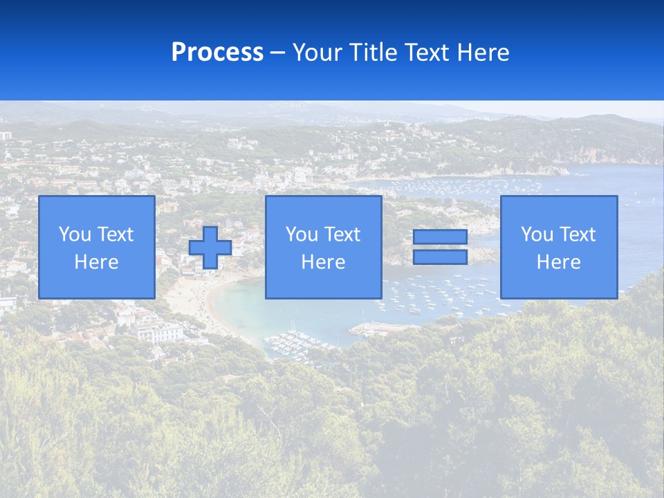 A Scenic View Of A Bay With Boats In The Water PowerPoint Template