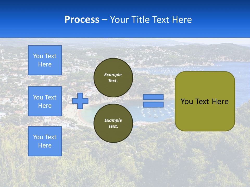 A Scenic View Of A Bay With Boats In The Water PowerPoint Template