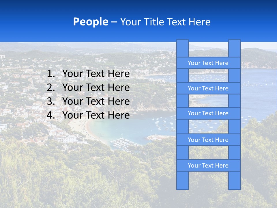 A Scenic View Of A Bay With Boats In The Water PowerPoint Template