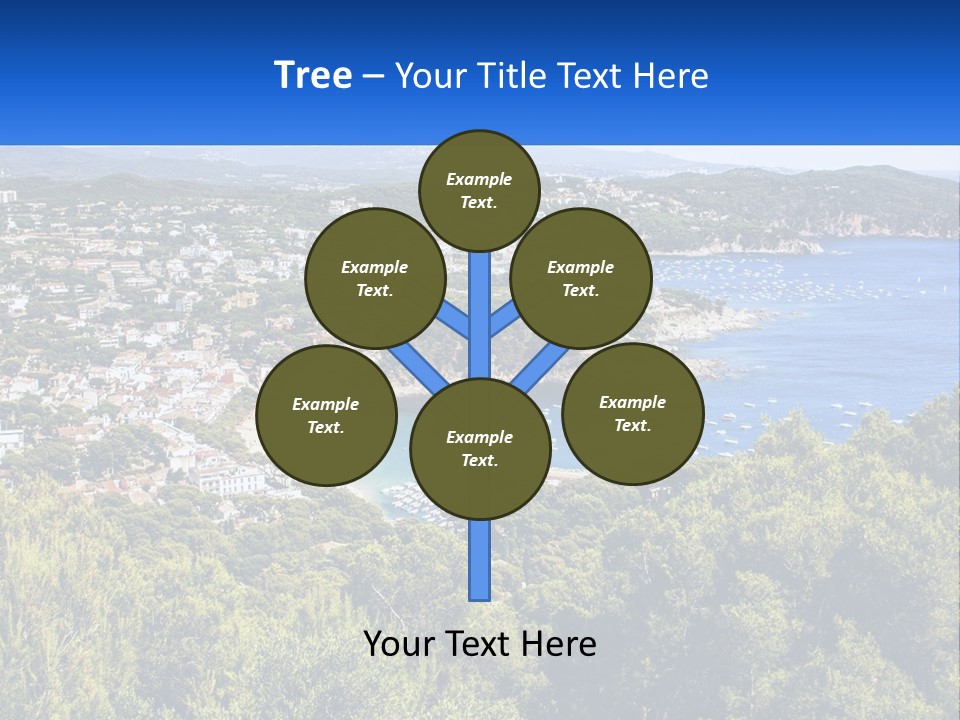 A Scenic View Of A Bay With Boats In The Water PowerPoint Template