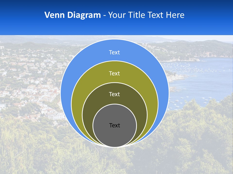 A Scenic View Of A Bay With Boats In The Water PowerPoint Template