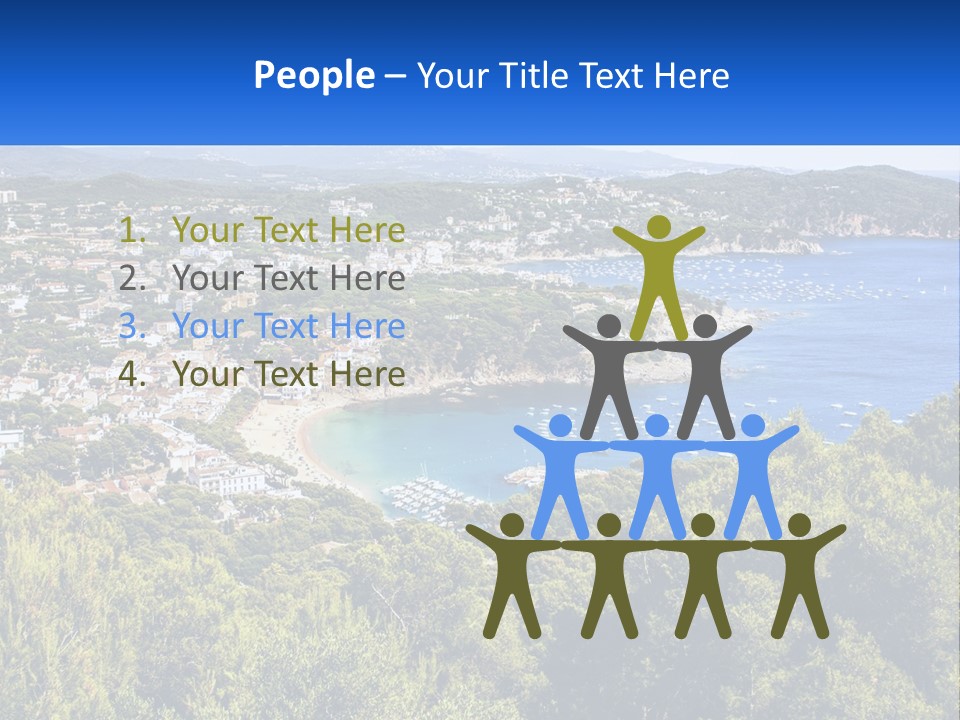 A Scenic View Of A Bay With Boats In The Water PowerPoint Template