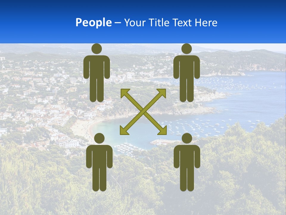 A Scenic View Of A Bay With Boats In The Water PowerPoint Template