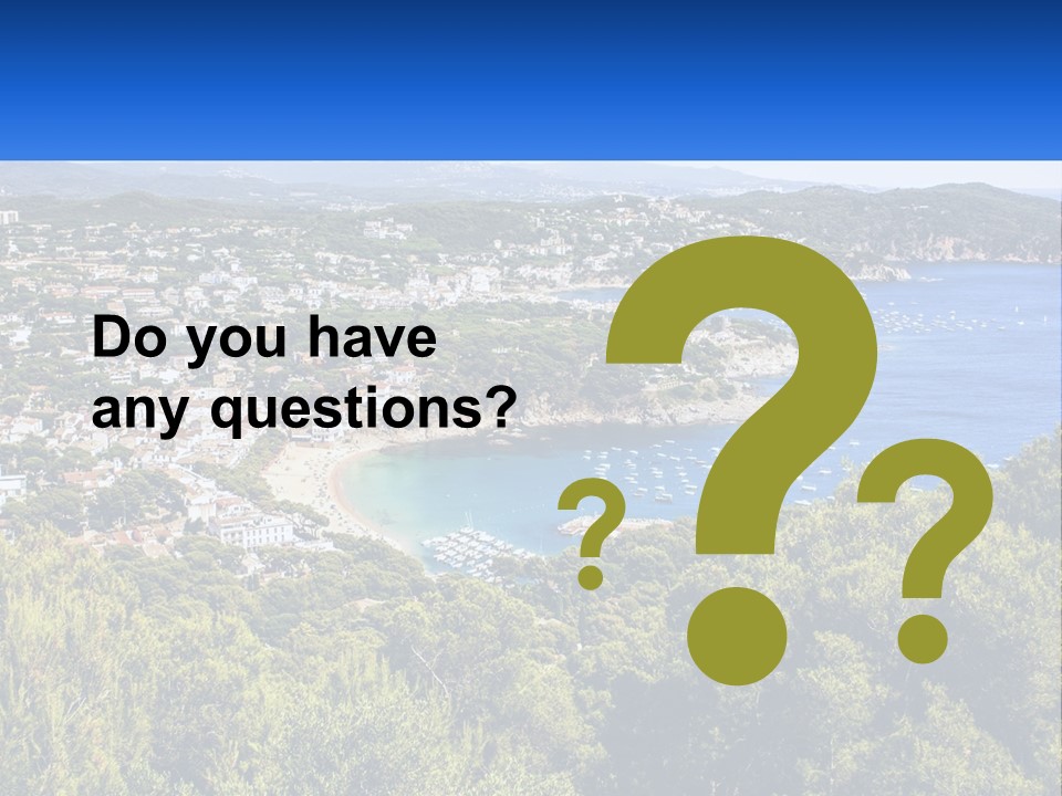 A Scenic View Of A Bay With Boats In The Water PowerPoint Template