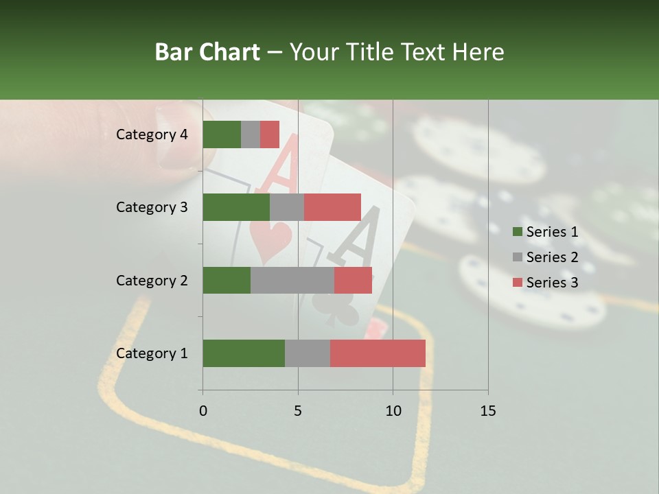 A Hand Holding A Playing Card Over A Casino Table PowerPoint Template