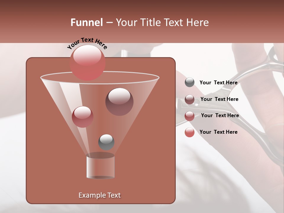 A Person Cutting A Piece Of Hair With A Pair Of Scissors PowerPoint Template