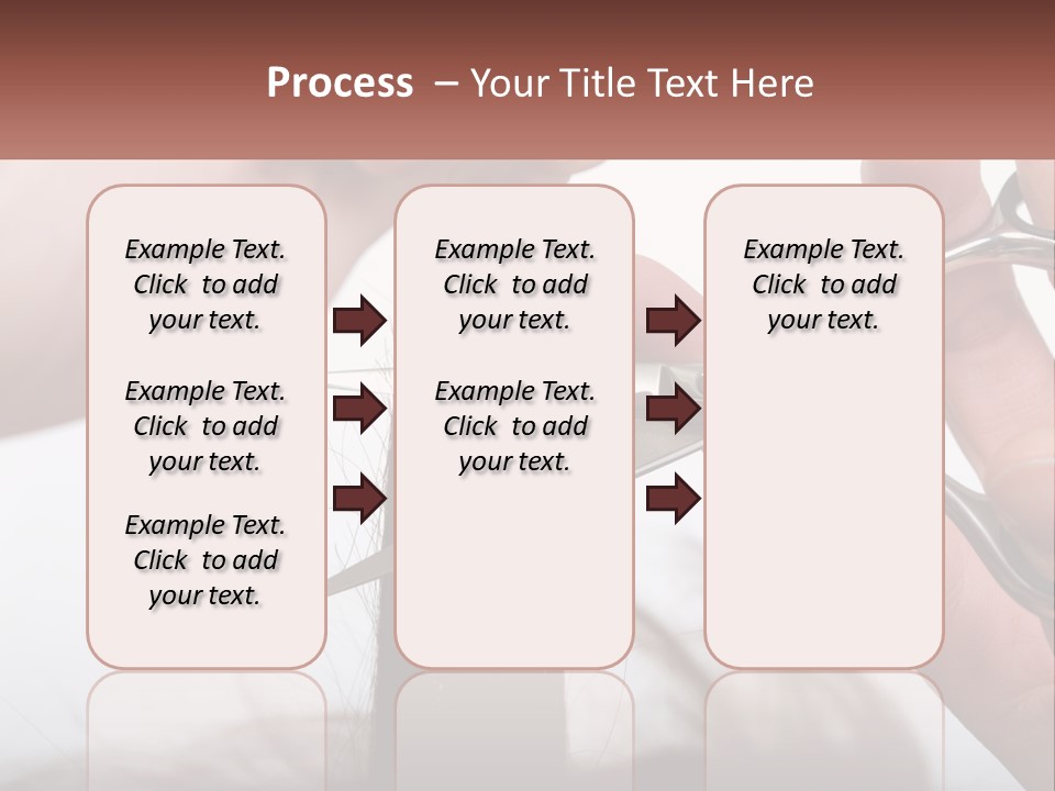 A Person Cutting A Piece Of Hair With A Pair Of Scissors PowerPoint Template
