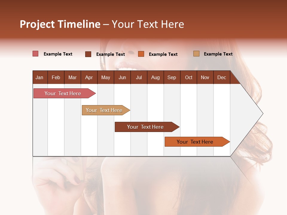 A Beautiful Woman Holding A Bottle Of Perfume PowerPoint Template