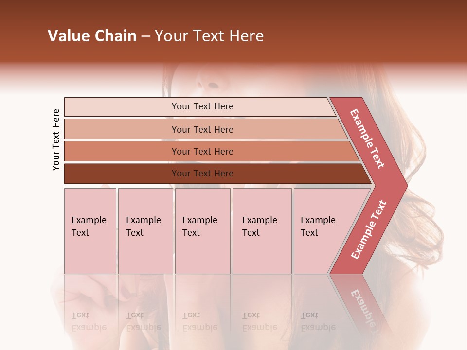 A Beautiful Woman Holding A Bottle Of Perfume PowerPoint Template