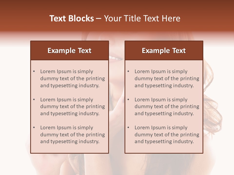 A Beautiful Woman Holding A Bottle Of Perfume PowerPoint Template