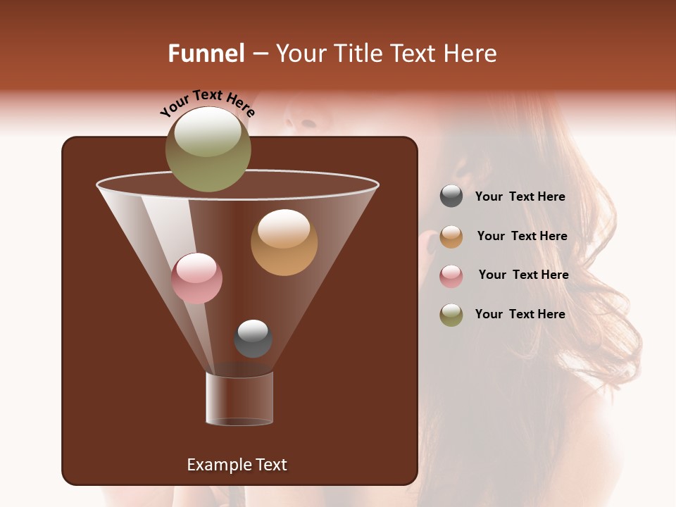 A Beautiful Woman Holding A Bottle Of Perfume PowerPoint Template