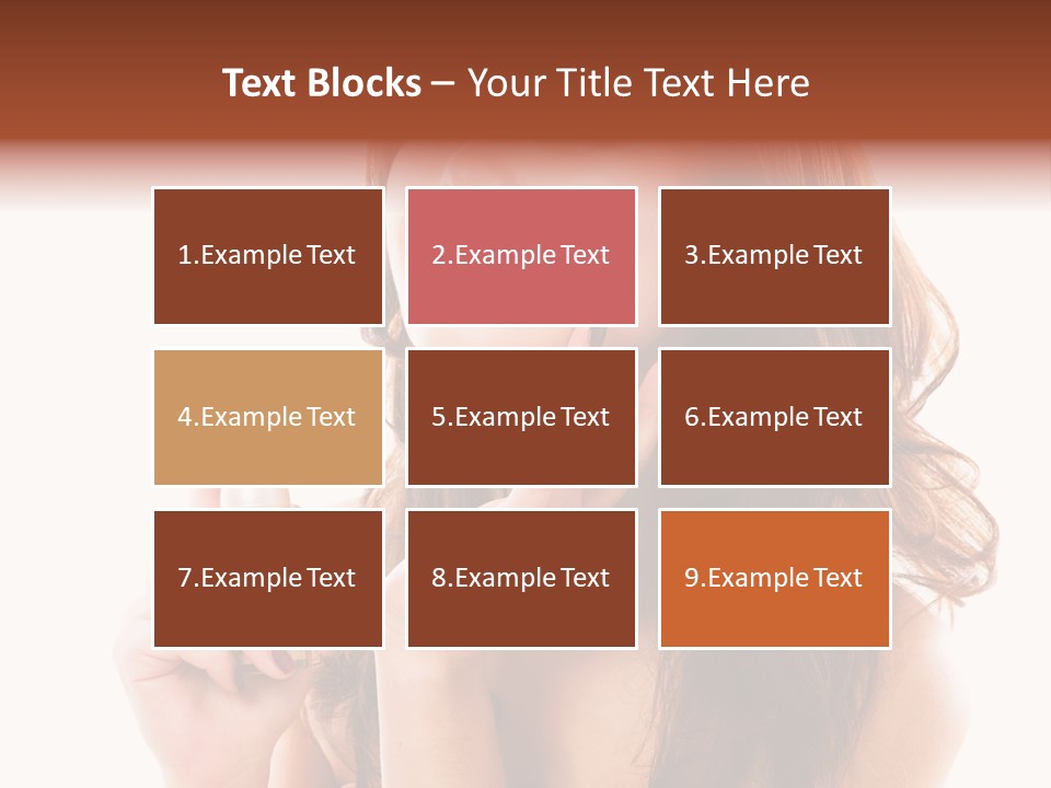 A Beautiful Woman Holding A Bottle Of Perfume PowerPoint Template