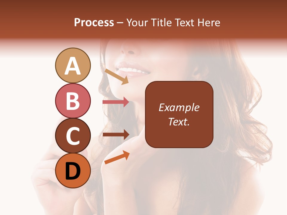 A Beautiful Woman Holding A Bottle Of Perfume PowerPoint Template