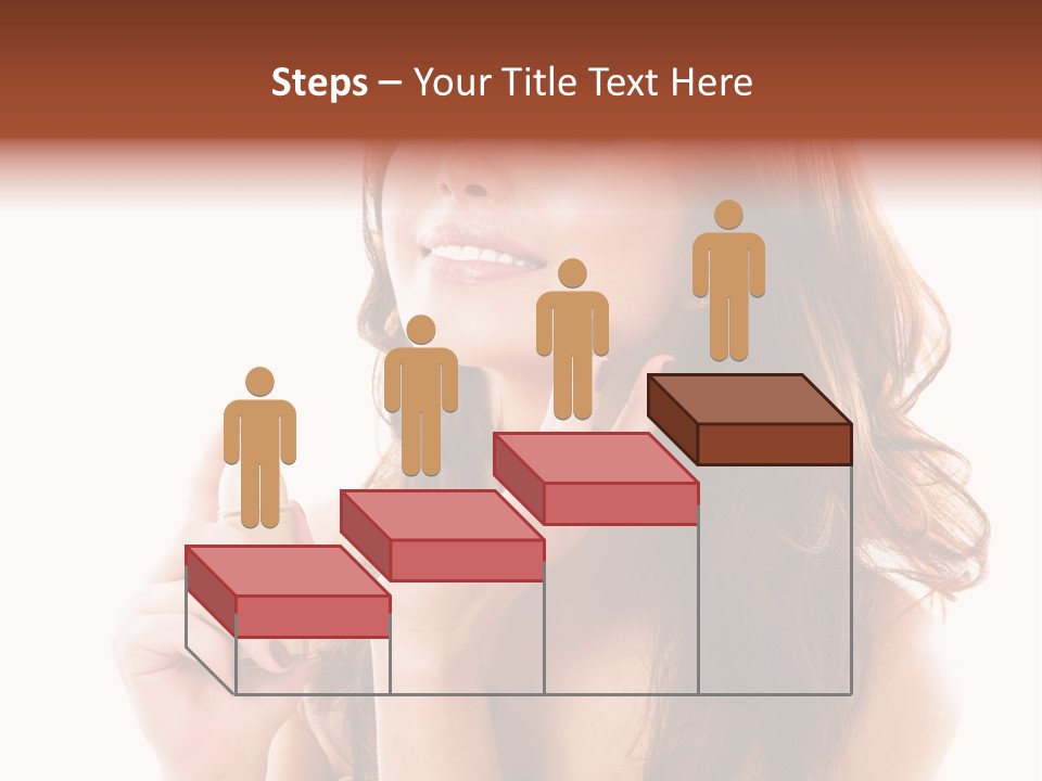 A Beautiful Woman Holding A Bottle Of Perfume PowerPoint Template