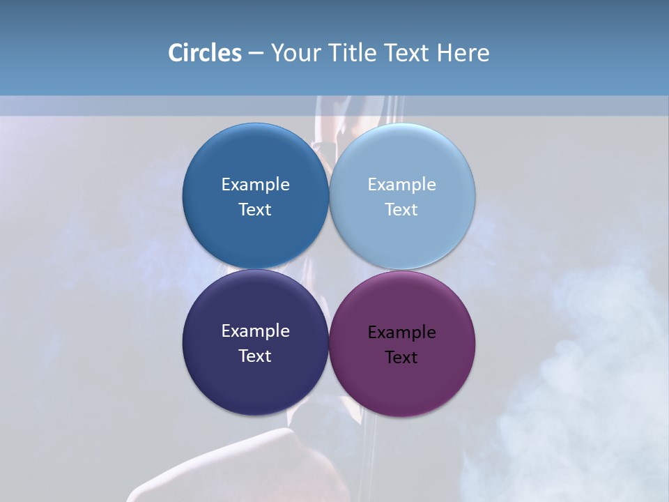 A Woman In A Pole Dancing Pose On A Stage PowerPoint Template