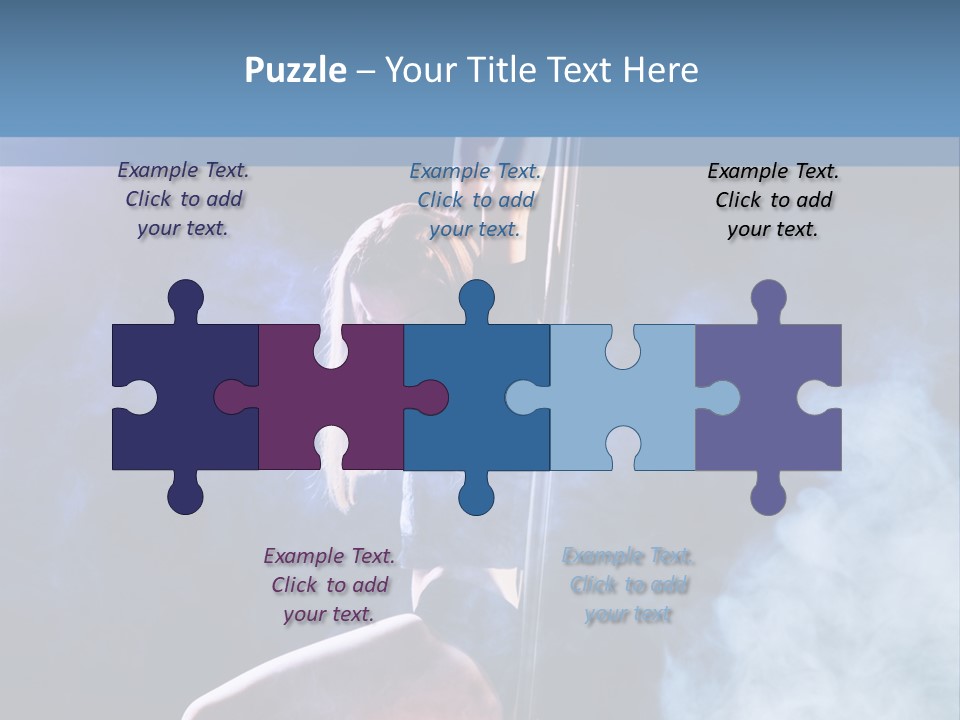 A Woman In A Pole Dancing Pose On A Stage PowerPoint Template