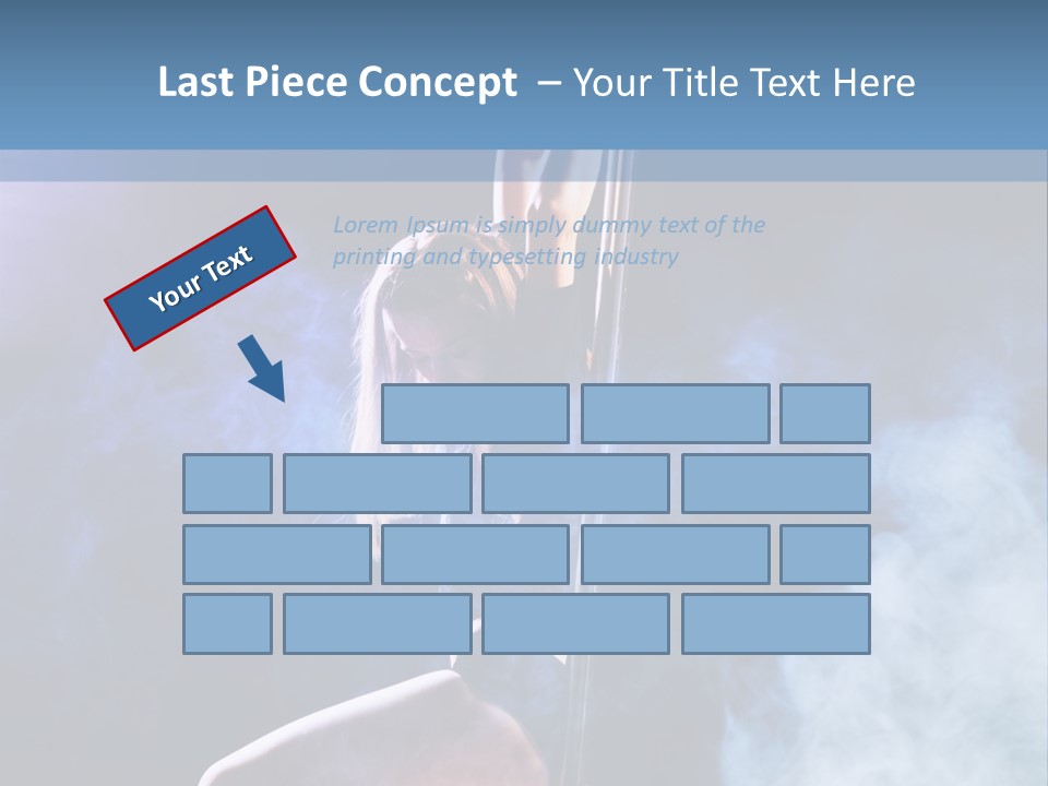 A Woman In A Pole Dancing Pose On A Stage PowerPoint Template