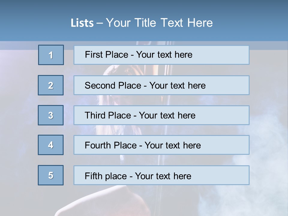 A Woman In A Pole Dancing Pose On A Stage PowerPoint Template