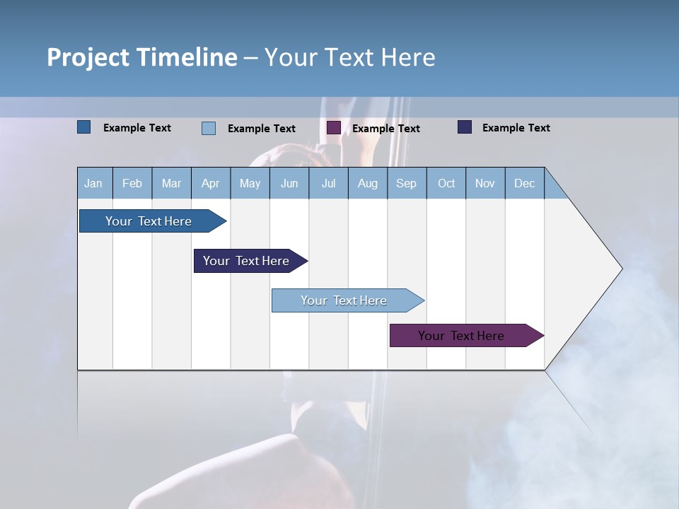 A Woman In A Pole Dancing Pose On A Stage PowerPoint Template