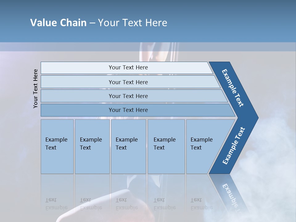 A Woman In A Pole Dancing Pose On A Stage PowerPoint Template