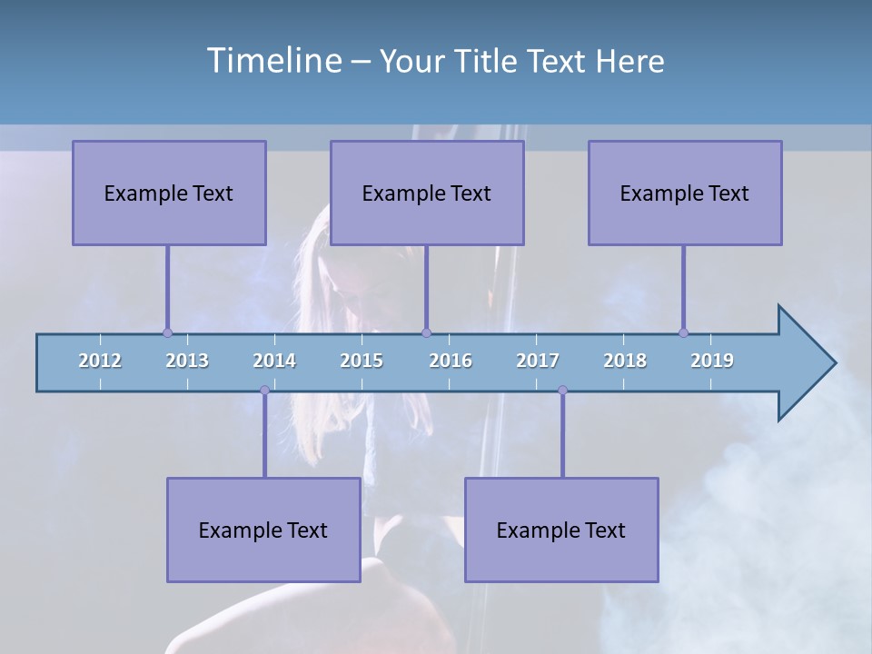 A Woman In A Pole Dancing Pose On A Stage PowerPoint Template