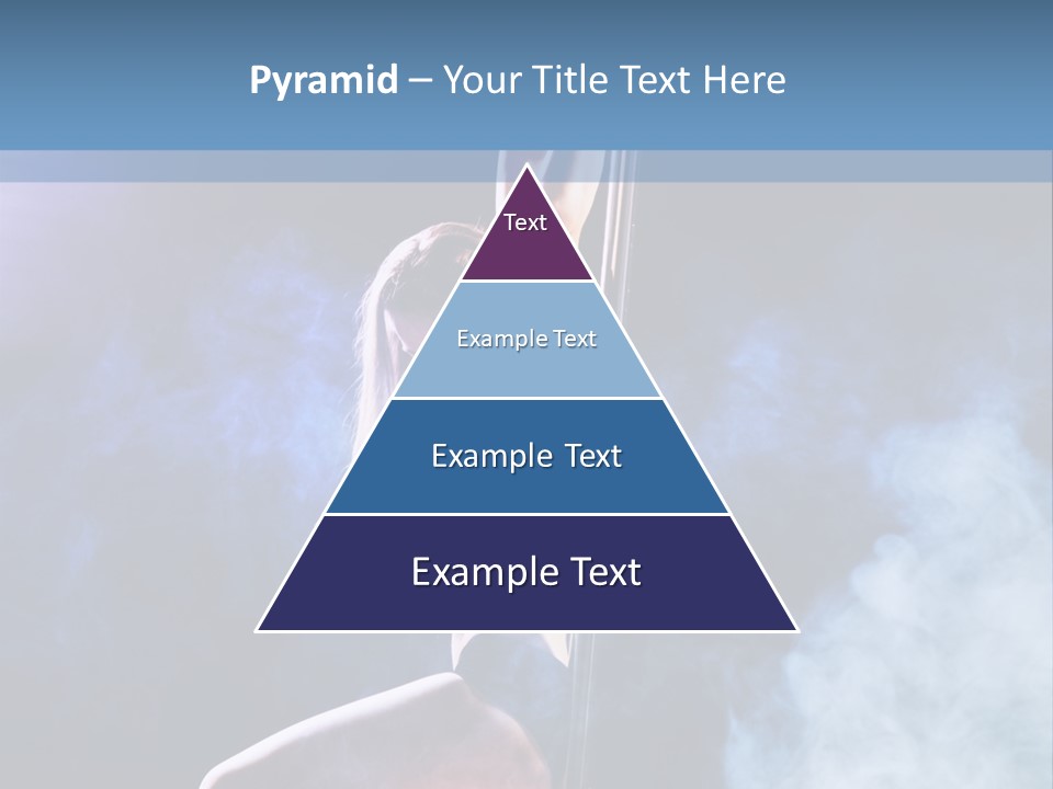 A Woman In A Pole Dancing Pose On A Stage PowerPoint Template