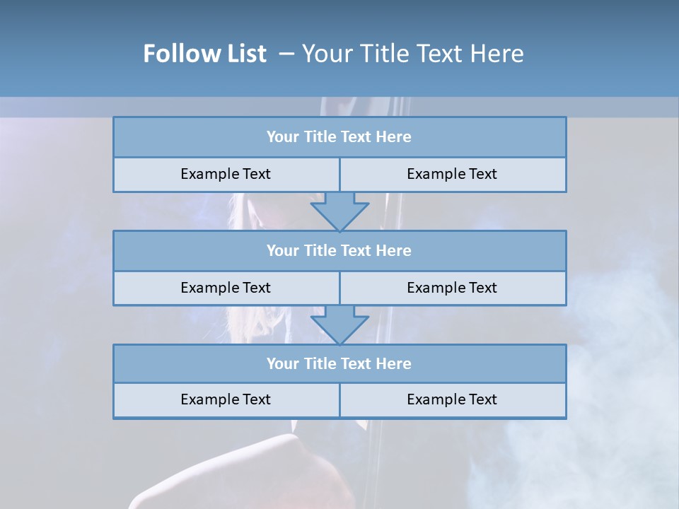 A Woman In A Pole Dancing Pose On A Stage PowerPoint Template