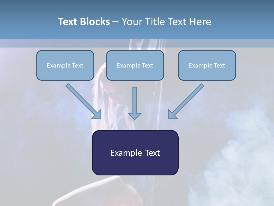 A Woman In A Pole Dancing Pose On A Stage PowerPoint Template