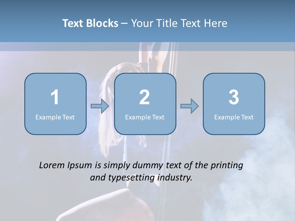 A Woman In A Pole Dancing Pose On A Stage PowerPoint Template