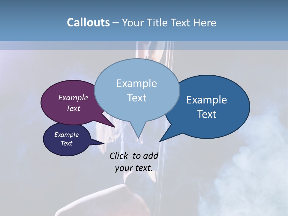 A Woman In A Pole Dancing Pose On A Stage PowerPoint Template