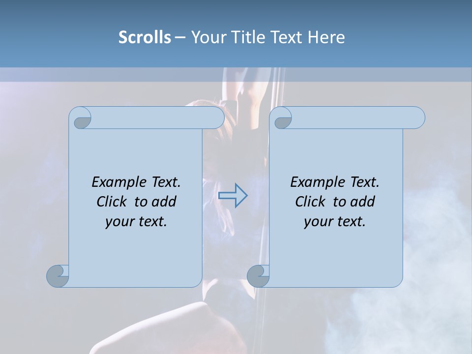 A Woman In A Pole Dancing Pose On A Stage PowerPoint Template