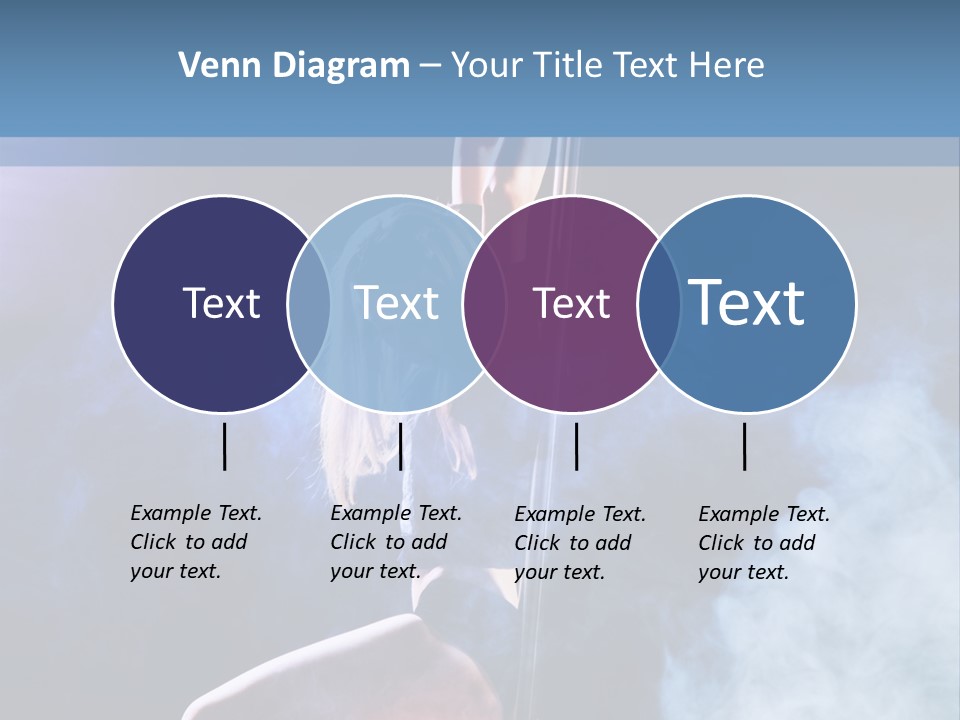 A Woman In A Pole Dancing Pose On A Stage PowerPoint Template