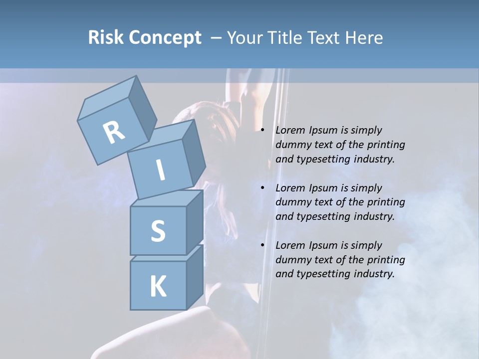 A Woman In A Pole Dancing Pose On A Stage PowerPoint Template