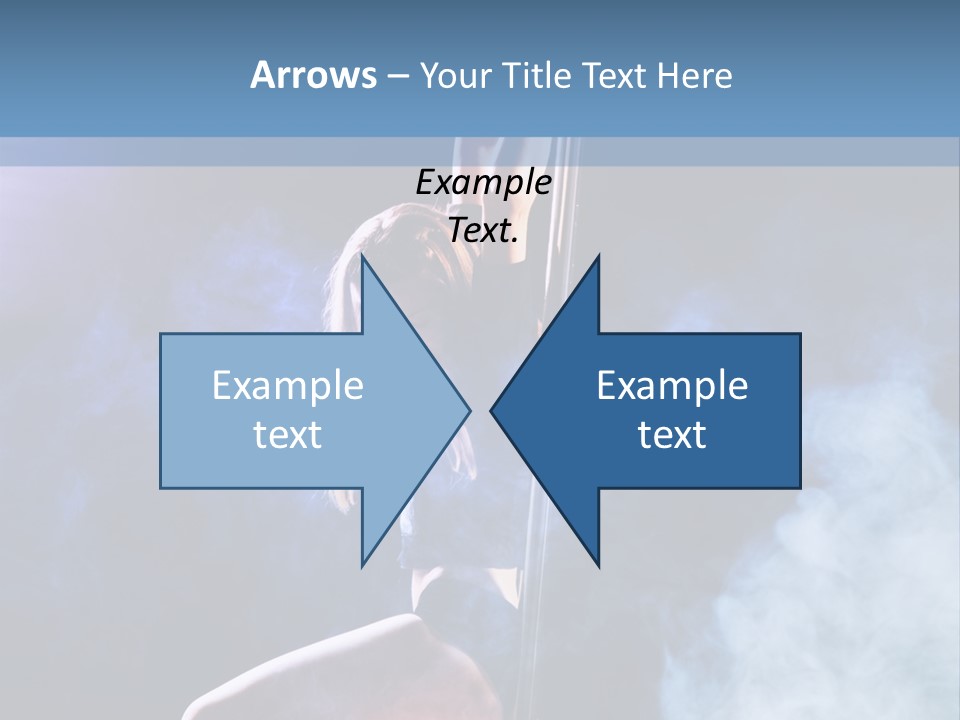 A Woman In A Pole Dancing Pose On A Stage PowerPoint Template