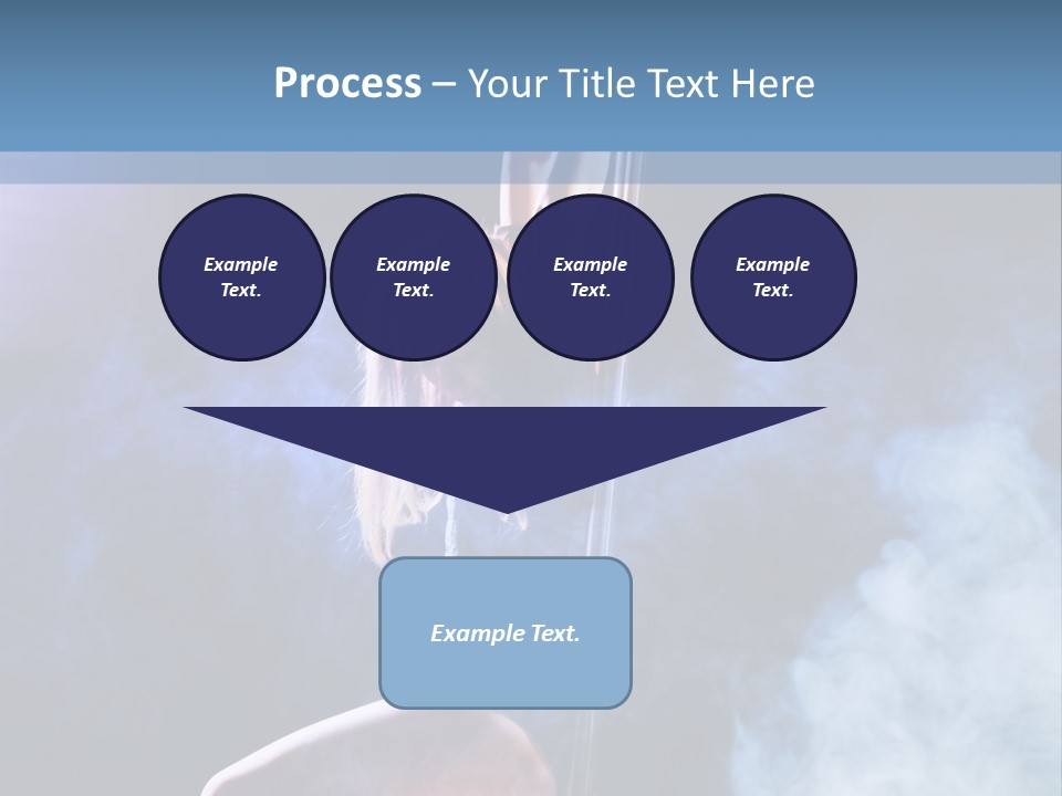 A Woman In A Pole Dancing Pose On A Stage PowerPoint Template