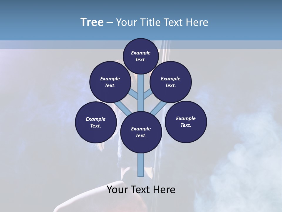 A Woman In A Pole Dancing Pose On A Stage PowerPoint Template