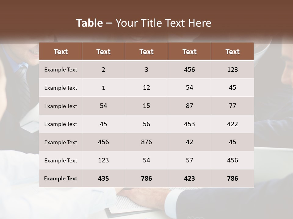A Group Of Business People Putting Their Hands Together PowerPoint Template