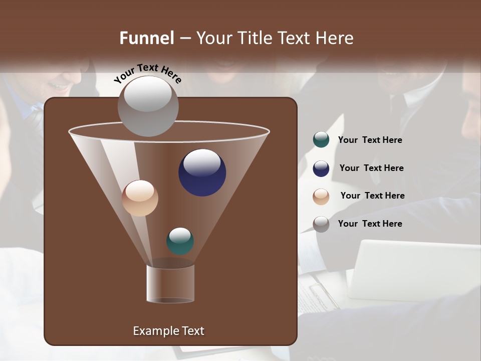 A Group Of Business People Putting Their Hands Together PowerPoint Template