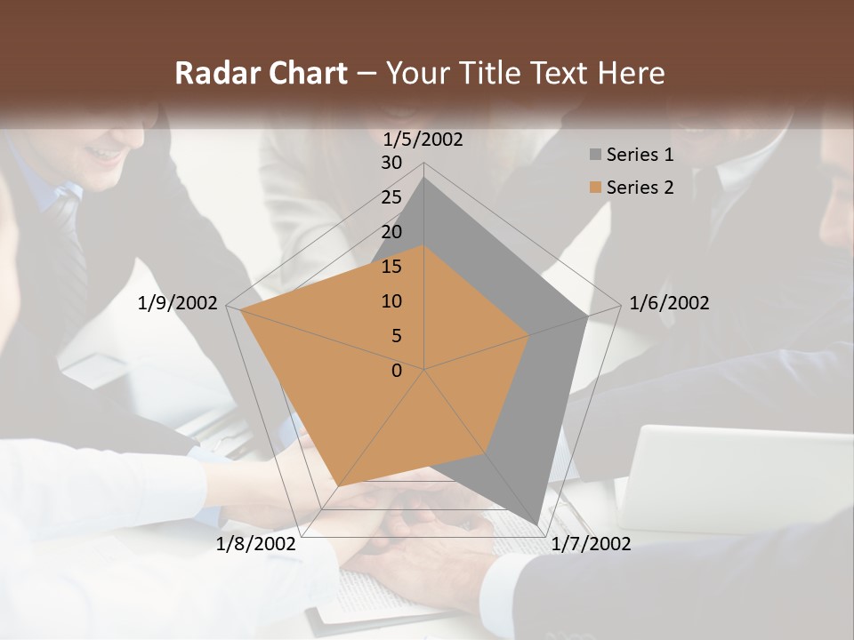 A Group Of Business People Putting Their Hands Together PowerPoint Template