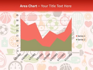 A Variety Of Sports Related Items On A White And Red Background PowerPoint Template