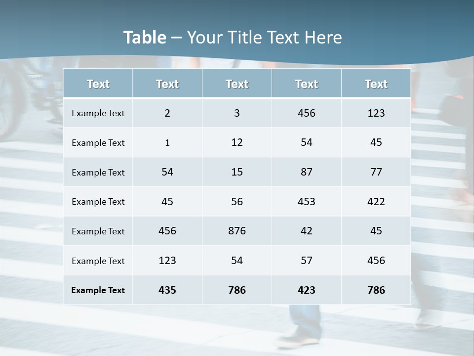 A Group Of People Walking Across A Cross Walk PowerPoint Template
