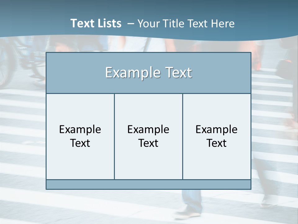 A Group Of People Walking Across A Cross Walk PowerPoint Template