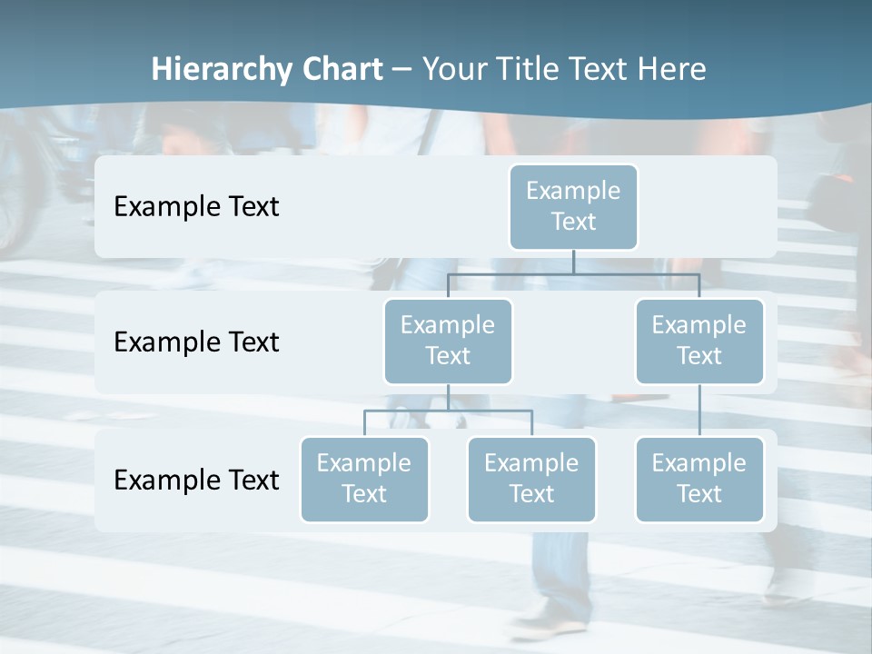 A Group Of People Walking Across A Cross Walk PowerPoint Template