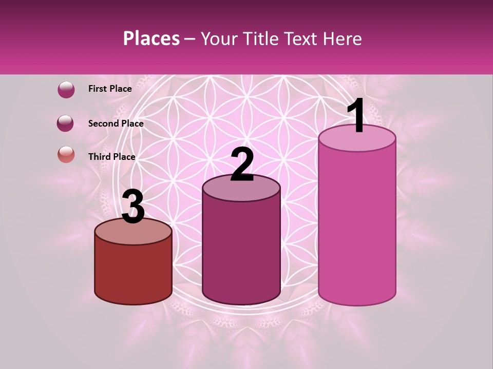 A Pink Flower Of Life Powerpoint Presentation PowerPoint Template